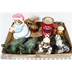 FLAT WITH FULL VINTAGE BLUE RIBBON BAKING POWDER