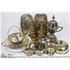 Image 1 : LOT OF SILVER PLATED SERVEWARE AND MORE