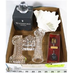 FLAT WITH WATERFORD CRYSTAL DOME BOX & LID,