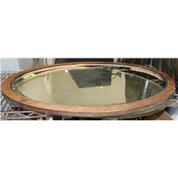 OVAL OAK MIRROR, COMES APART
