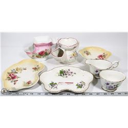 ASSORTMENT CHINA PIECES INCL OLD FOLEY SET