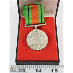 WWII 1939-1945 CANADIAN SILVER DEFENCE WAR MEDAL