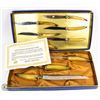 Image 1 : EMPIRE SHEFFIELD CARVING SET WITH STEAK KNIVES.