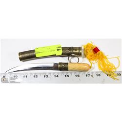 BRASS KNIFE WITH HOLDER