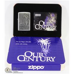 LAST ZIPPO COLLECTABLE OF THE CENTURY IN CASE WITH