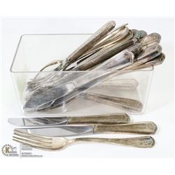 VINTAGE 21PC CP HOTELS SILVERWARE