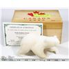 Image 1 : HAND CARVED POLAR BEAR (H-6-063) CANADA 2000