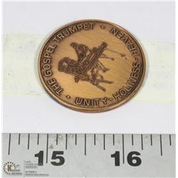 THE GOSPEL TRUMPET COIN 1880-1980