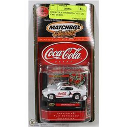 COCA COLA 1970 PONTIAC GTO DIE CAST IN BOX.