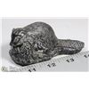 Image 1 : WOLF ORIGINAL SOAPSTONE CARVED BEAVER.
