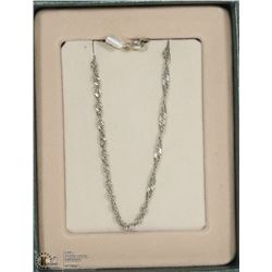 .925 SILVER TWIST BRACELET- 8 INCHES LONG -