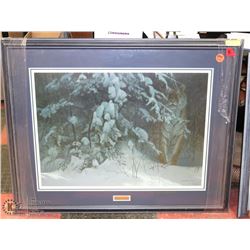 8) SIBERIAN NIGHT BY ROBERT BATEMAN SIGNED FRAMED
