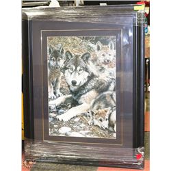 12) WOLVES PICTURE BY UNKNOWN ARTIST (CARL