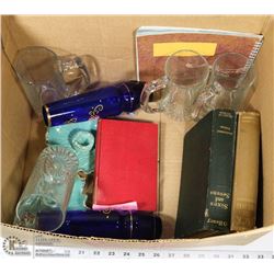 BOX WITH 1852, 1903 ETC BOOKS, EATON'S COLLECTOR