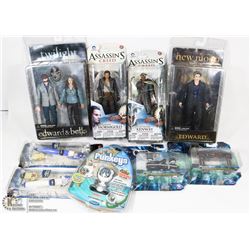 BOX OF COLLECTOR TOYS INCL TWILIGHT, STARWARS LEGO