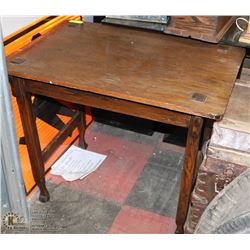 CIRCA 1930'S WOOD DESK 34X24X27