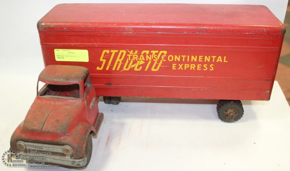 vintage metal toy trucks