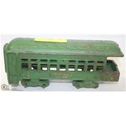 VINTAGE CAST IRON TRAIN CAR.