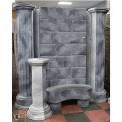10PCS GREY STONE THEATER BACK DROP INCL 3