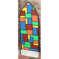 STAINED GLASS LOOK BOARD THEATER PROP.
