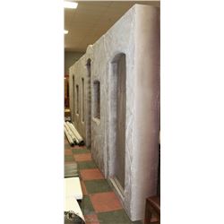 24PC BROWN WOOD AND CONCRETE LOOK THEATER