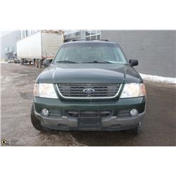 UNRESERVED!! 2002 FORD EXPLORER XLT