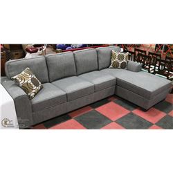 NEW KRISTA FABRIC SECTIONAL WITH ACCENT CUSHIONS