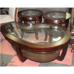 SHOWHOME 3 PIECE COFFEE TABLE SET