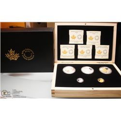 2014 RCM 5 COIN SET OF COUGAR INCL 3 SILVER