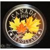 Image 6 : 2014 RCM 5 COIN SET OF MAPLE LEAF INCL 3 SILVER