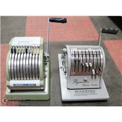 PAIR OF VINTAGE PAYMASTERS WITH KEYS