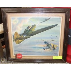 1940S COCA COLA WILLIAM HEASLIP ARICOBRA FRAMED