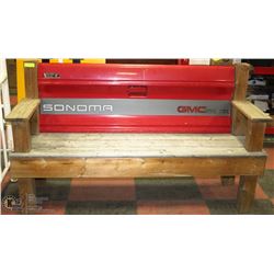 80'S GMC TAILGATE BENCH WITH BARN WOOD