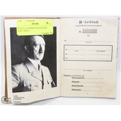 REPLICA GERMAN SS SOLDIER DOCUMENT.