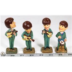 SET OF 4 ORIGINAL BEATLES BOBBLE HEADS.