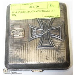 1939 SS GERMAN NAZI CIGARETTE TIN