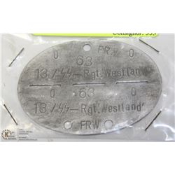 GERMAN WWII VIKING SS DIVISION NORTHLAND UNIT DOG