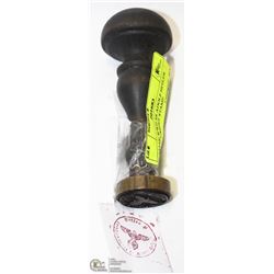 GERMAN WWII SS ADOLF HITLER UNIT DOCUMENT STAMP.