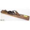 Image 1 : LARGE ANTIQUE WOODEN PLANE WOODWORKING TOOL.