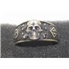Image 1 : GERMAN NAZI SS TOTENKOPF RING WITH SWASTIKA ON