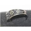 Image 2 : GERMAN NAZI SS TOTENKOPF RING WITH SWASTIKA ON