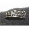 Image 3 : GERMAN NAZI SS TOTENKOPF RING WITH SWASTIKA ON