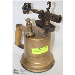 ANTIQUE BRASS BLOW TORCH.