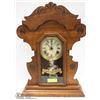 Image 1 : OAK KING EDWARD MANTLE CLOCK COMMEMORATIVE