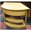 Image 1 : ROLLING CORNER TABLE W/DRAWERS &