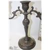Image 2 : ANTIQUE 3 CANDLE SILVER PLATED CANDELABRA