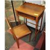 Image 2 : ANTIQUE DESK AND CHAIR