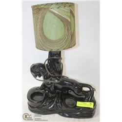 VINTAGE BLACK PANTHER LAMP