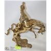 Image 1 : BRASS HORSES STATUE