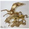 Image 2 : BRASS HORSES STATUE